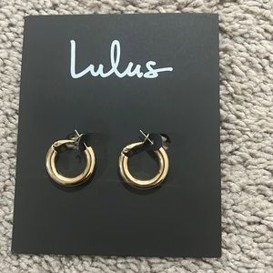 Gold earrings!